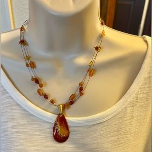 NWOT Chico’s Necklace & Earrings Set